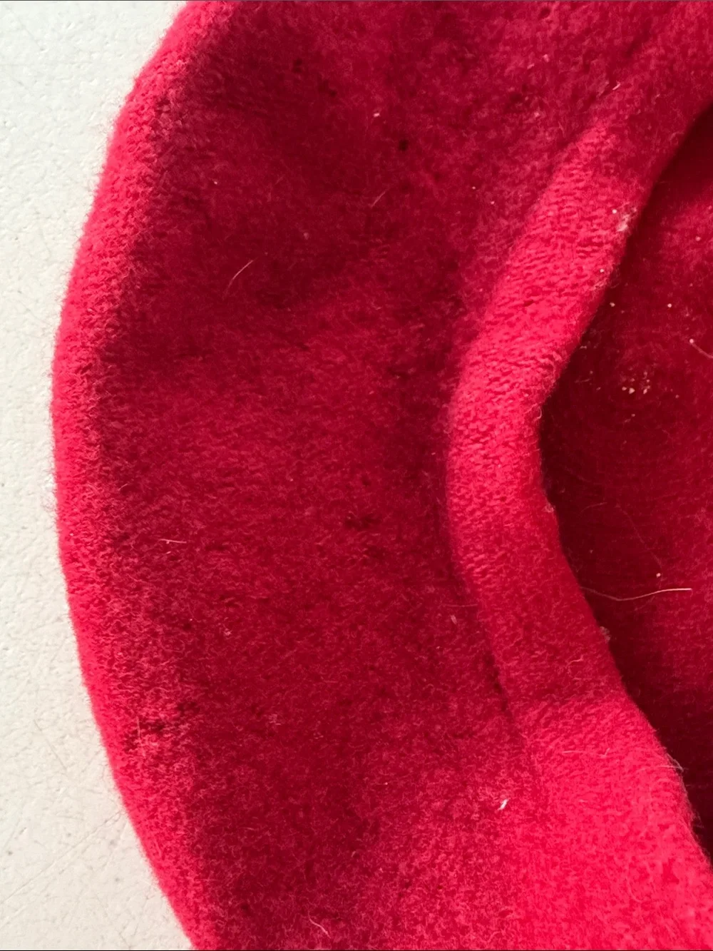 Vintage Classic Red Wool Beret